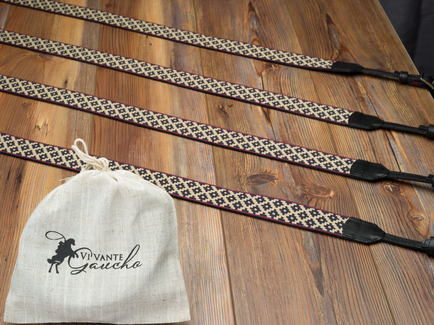 The Vi Vante Gaucho "Buenos Aires" Leather Camera Strap; Adustable Fits Slotted and Lug Mounts, image 14