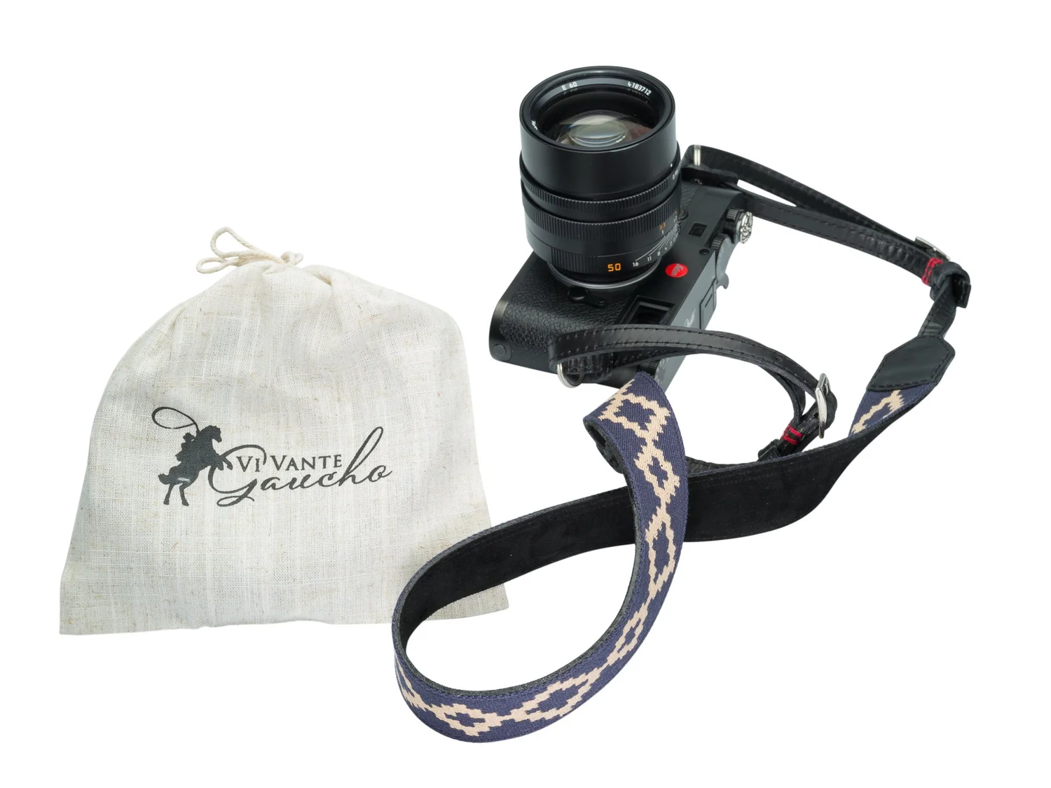 The Vi Vante Gaucho "La Pampa" Leather Camera Strap; Adustable Fits Slotted and Lug Mounts, image 18