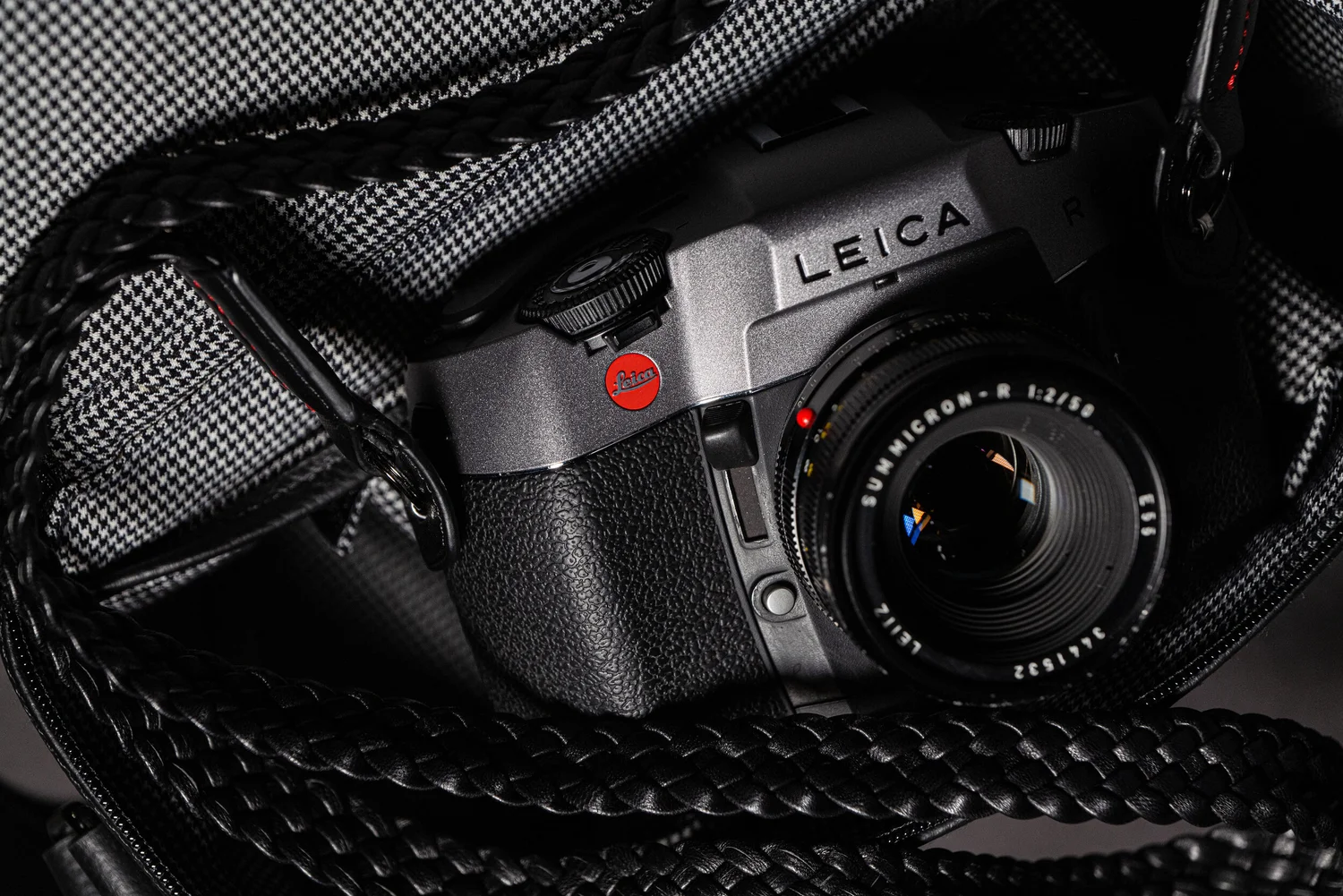 Lambskin Leather Braided Camera Strap Leica R