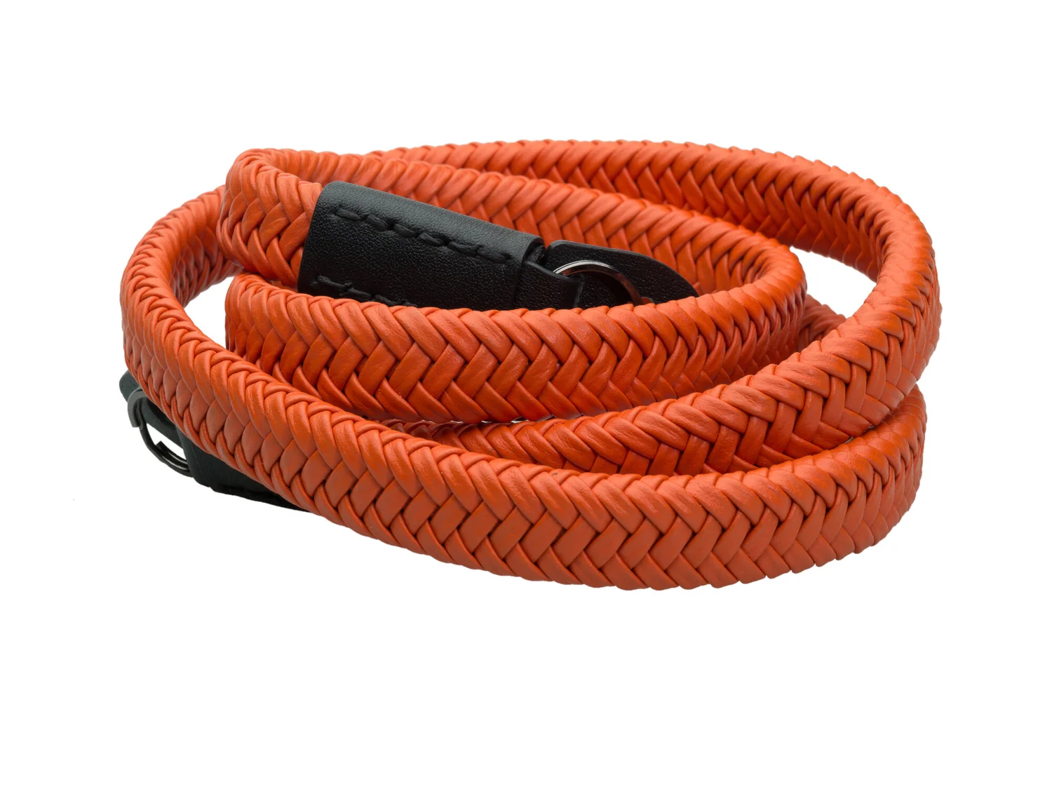 Vi Vante matador burnt orange leather braided camera strap.jpg