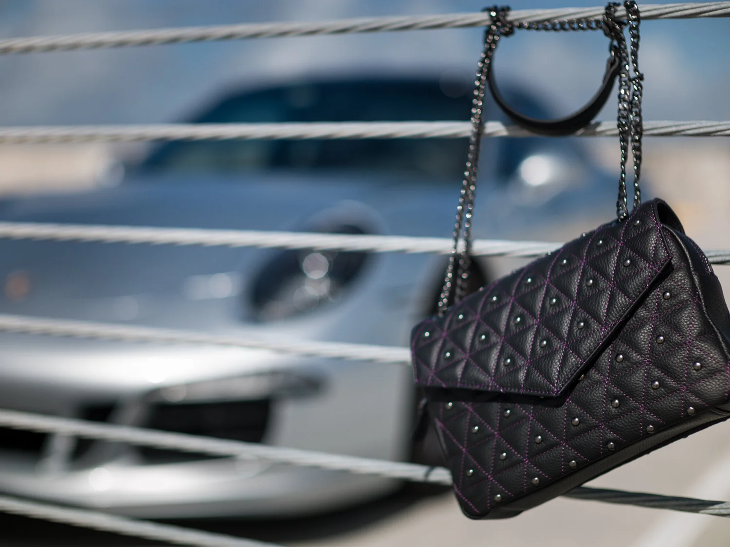 The Vi Vante "Crush" Quilted Leather Ladies Purse Handbag, image 40