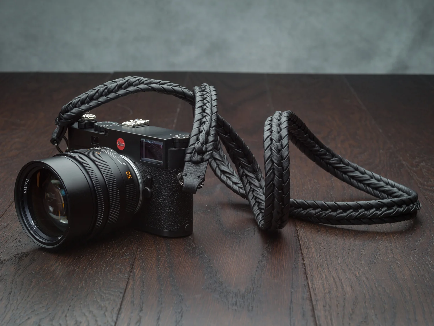Vi Vante "Ultime" Blackout Braided Leather Camera Strap, image 10