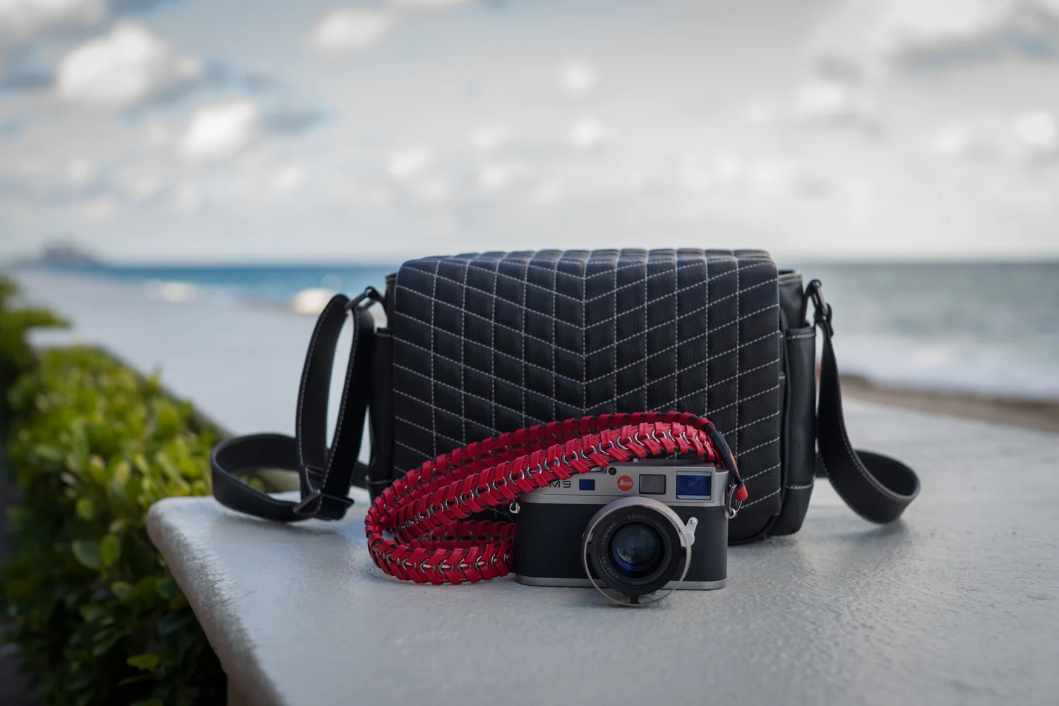 Vi Vante Ascari Rosso Leto Napa Leather 47" Camera Strap, image 8