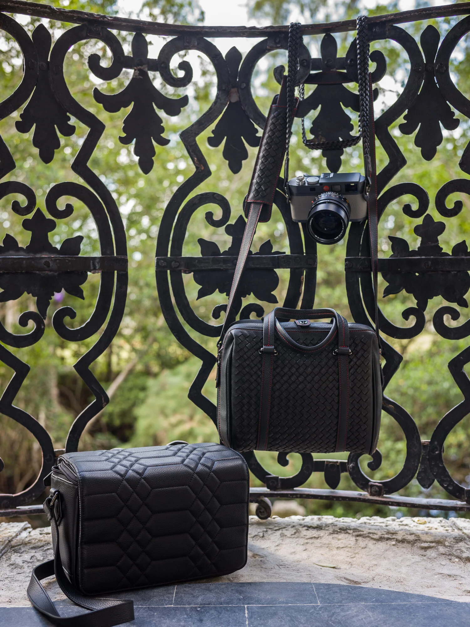 weather resistant leather camera bag