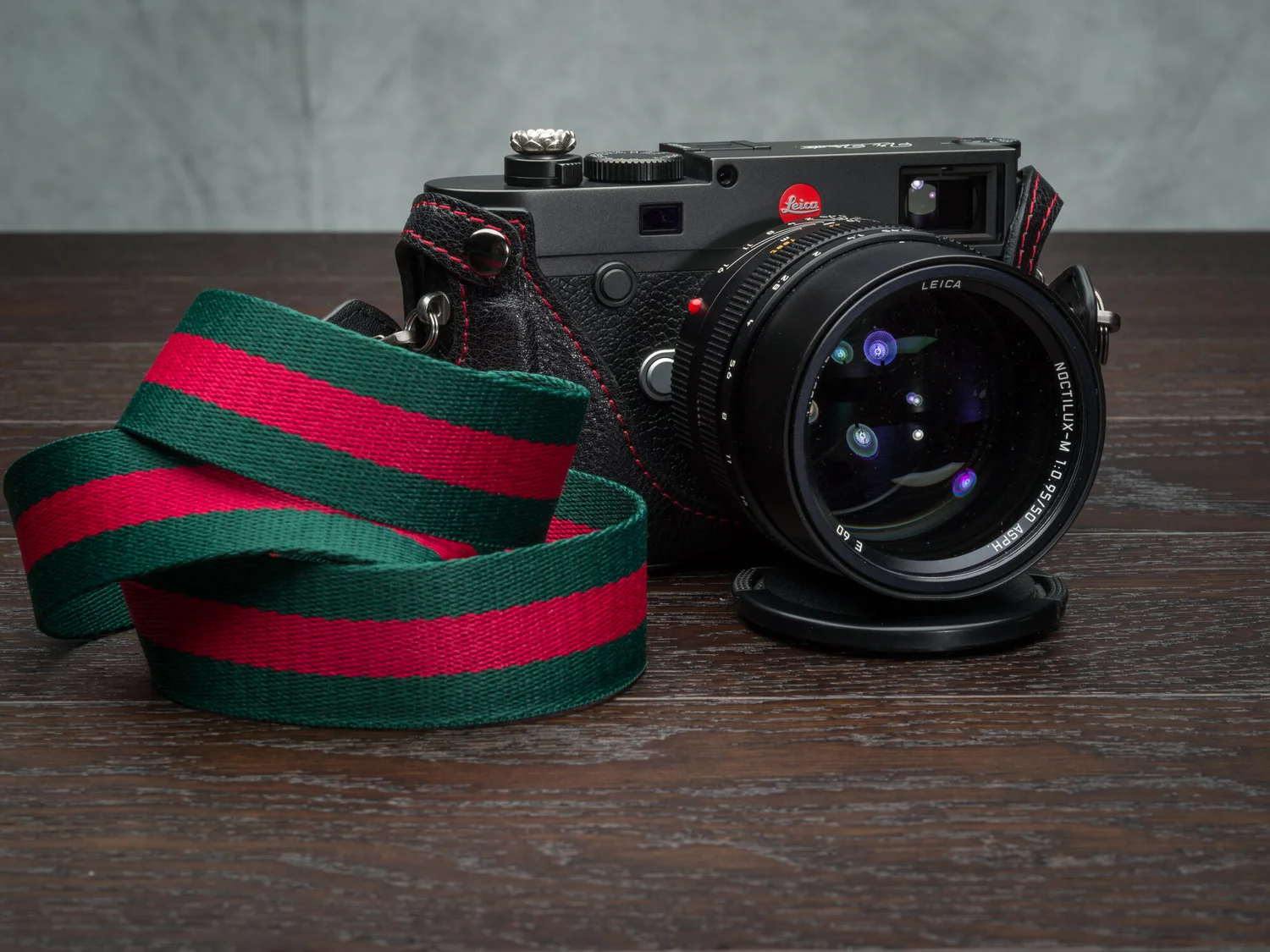 Vi Vante Leica M10/M11 Phoenix Half Case Black w/ Red Stitching and Interior, image 14