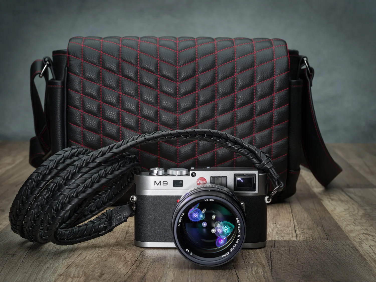Vi Vante "Ultime" Blackout Braided Leather Camera Strap, image 11