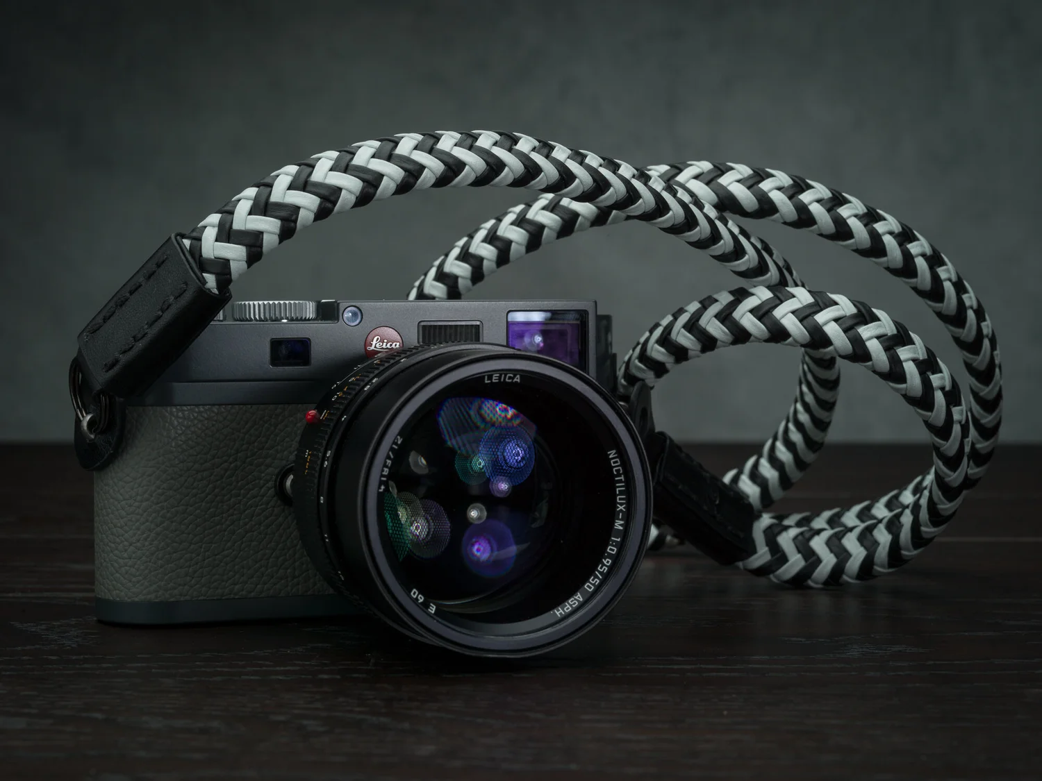 Leica Monochrom Camera Strap leather braided