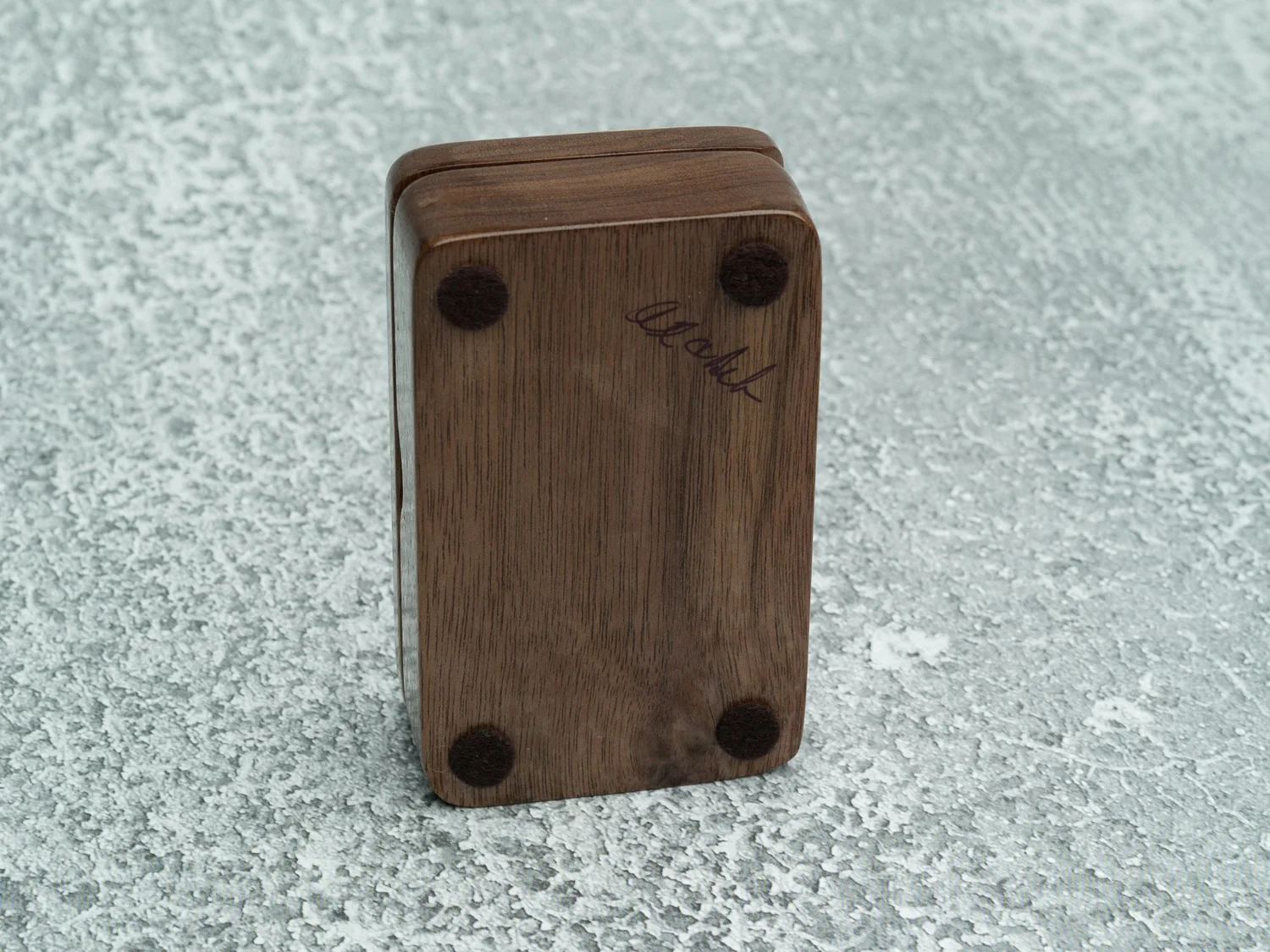 Vi Vante Walnut Spalted with Maple Flip lid Memory Card Storage Box, image 4