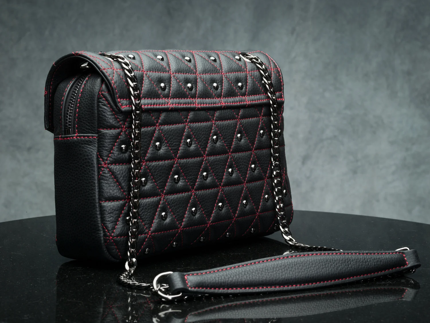 The Vi Vante "Crush" Quilted Leather Ladies Purse Handbag, image 4