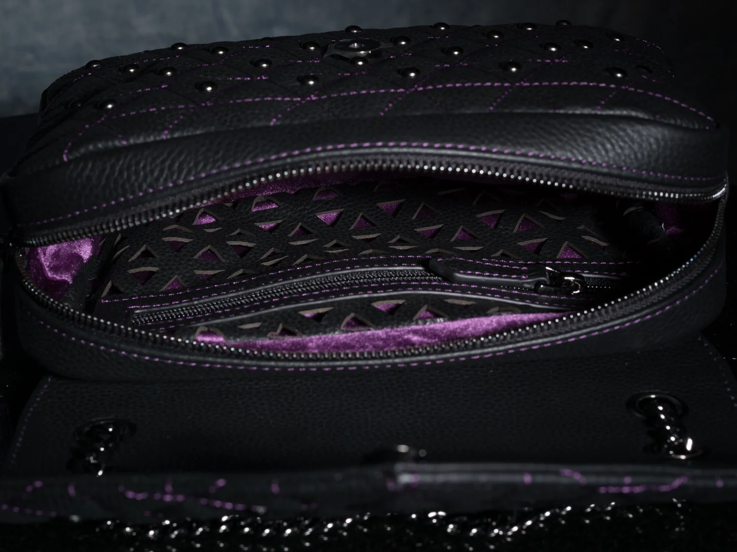 The Vi Vante "Crush" Quilted Leather Ladies Purse Handbag, image 31