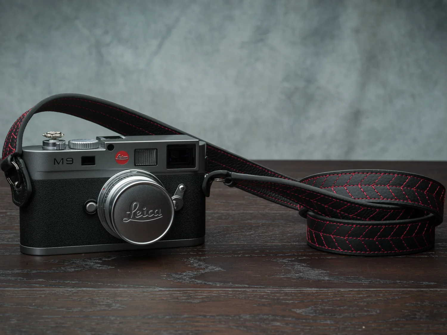 Leather Camera Strap Classic quilted