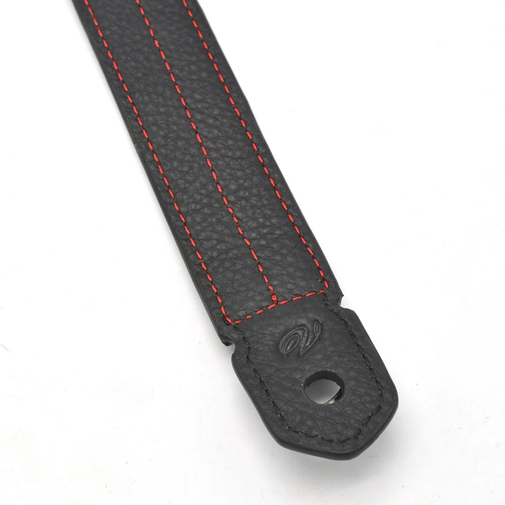 Vi Vante "Classic Tread" Black Leather Camera Strap with Red Quilting, image 19