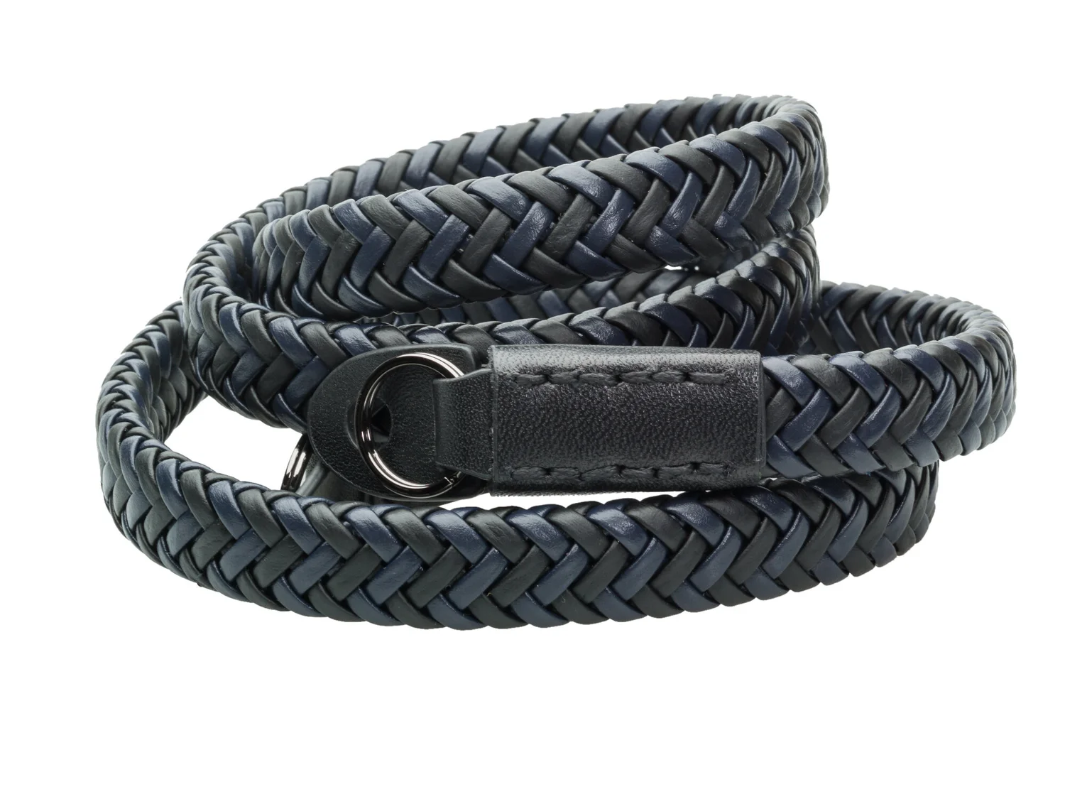 Vi Vante matador navy blue and black leather braided camera strap.jpg