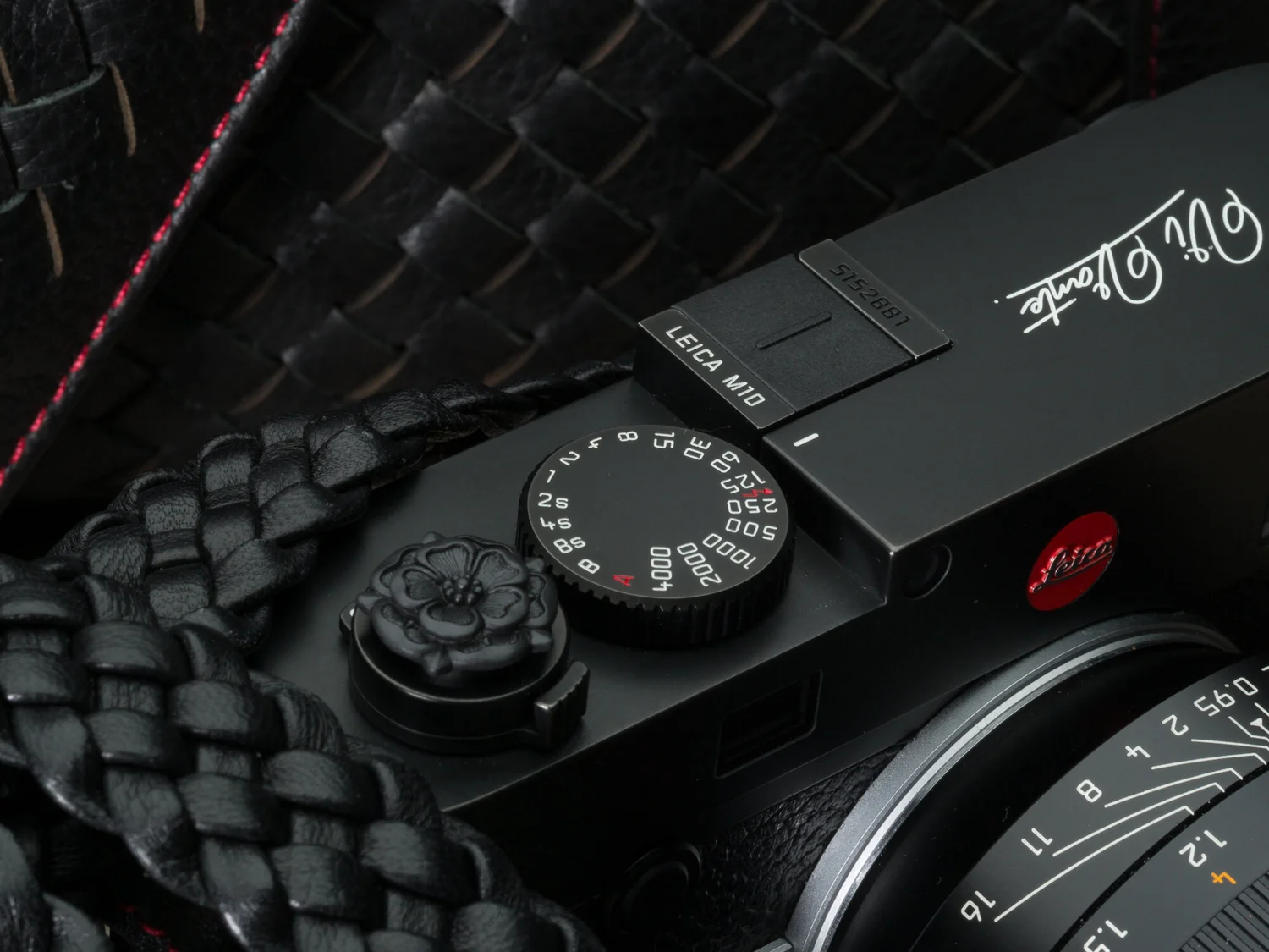 Lambskin Leather Braided Camera Strap