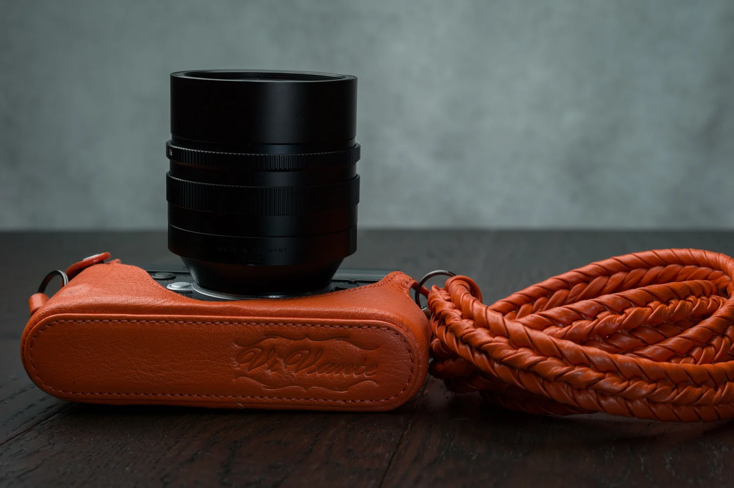 Leica M10/P M240/P Vi Vante Classique Orange Leather Half Case, image 6