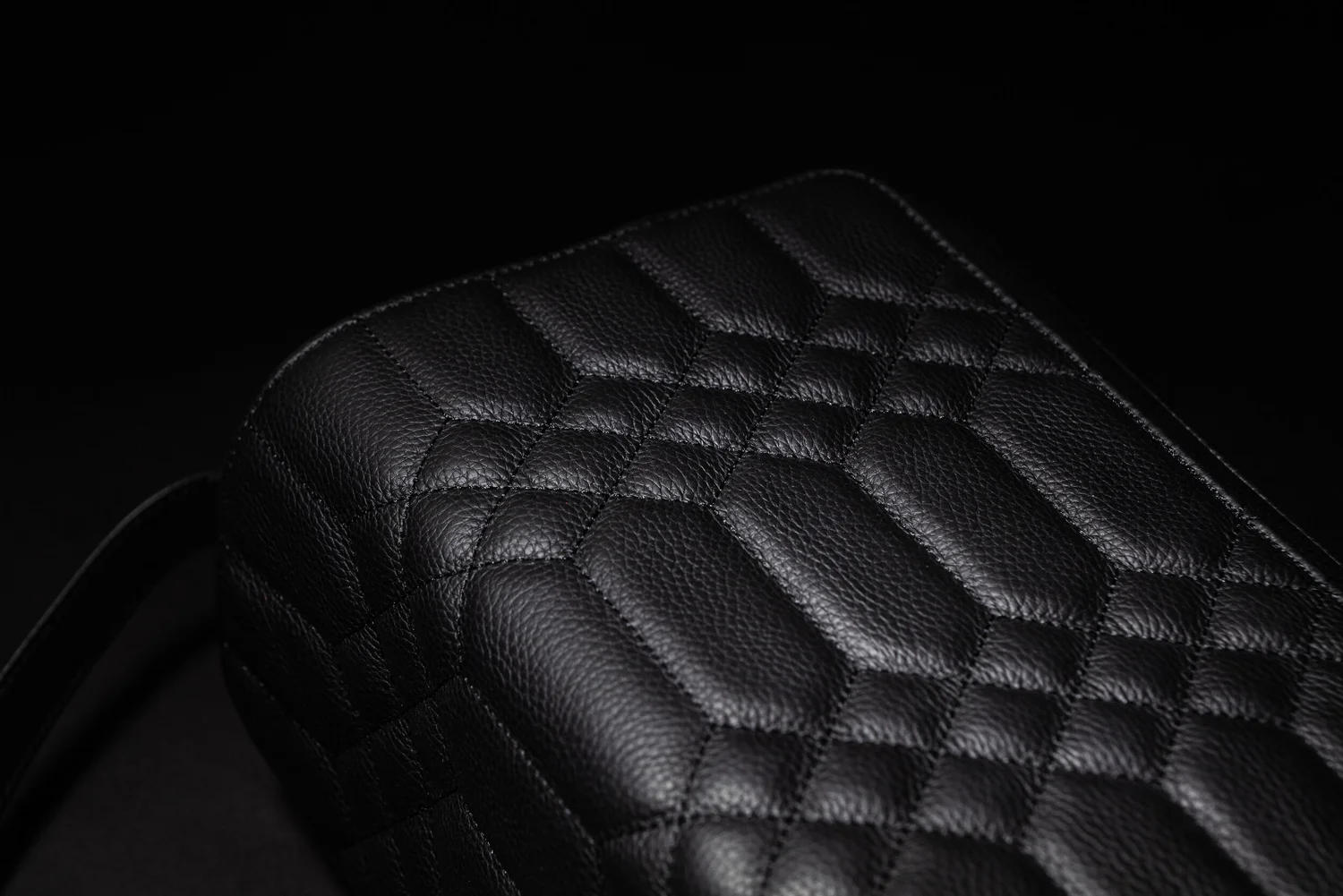weather resistant leather camera bag quilted