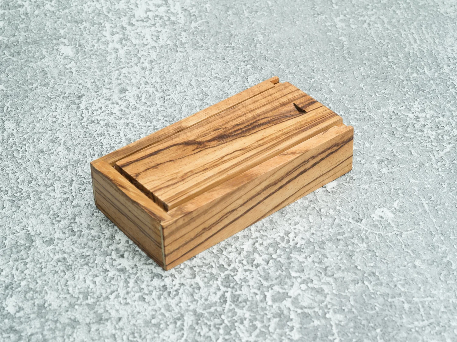 Vi Vante Memory Card Storage Box in Zebrawood Handcrafted