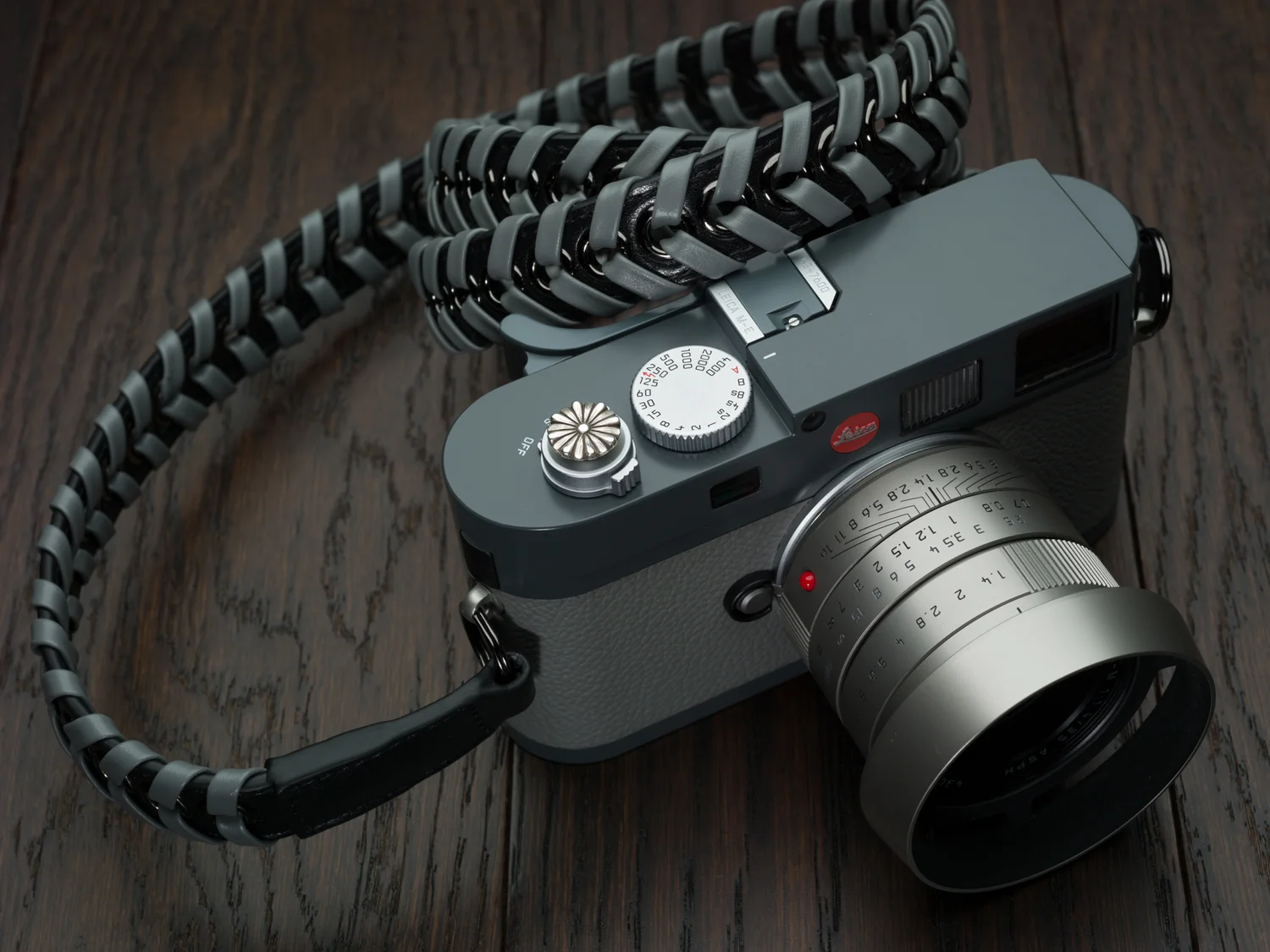 Vi Vante Ascari Nardo Gray Napa Leather 47" Camera Strap, image 6