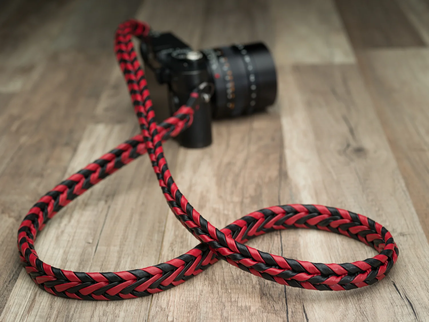 best camera strap in the world braided leather red black leica sony fuji