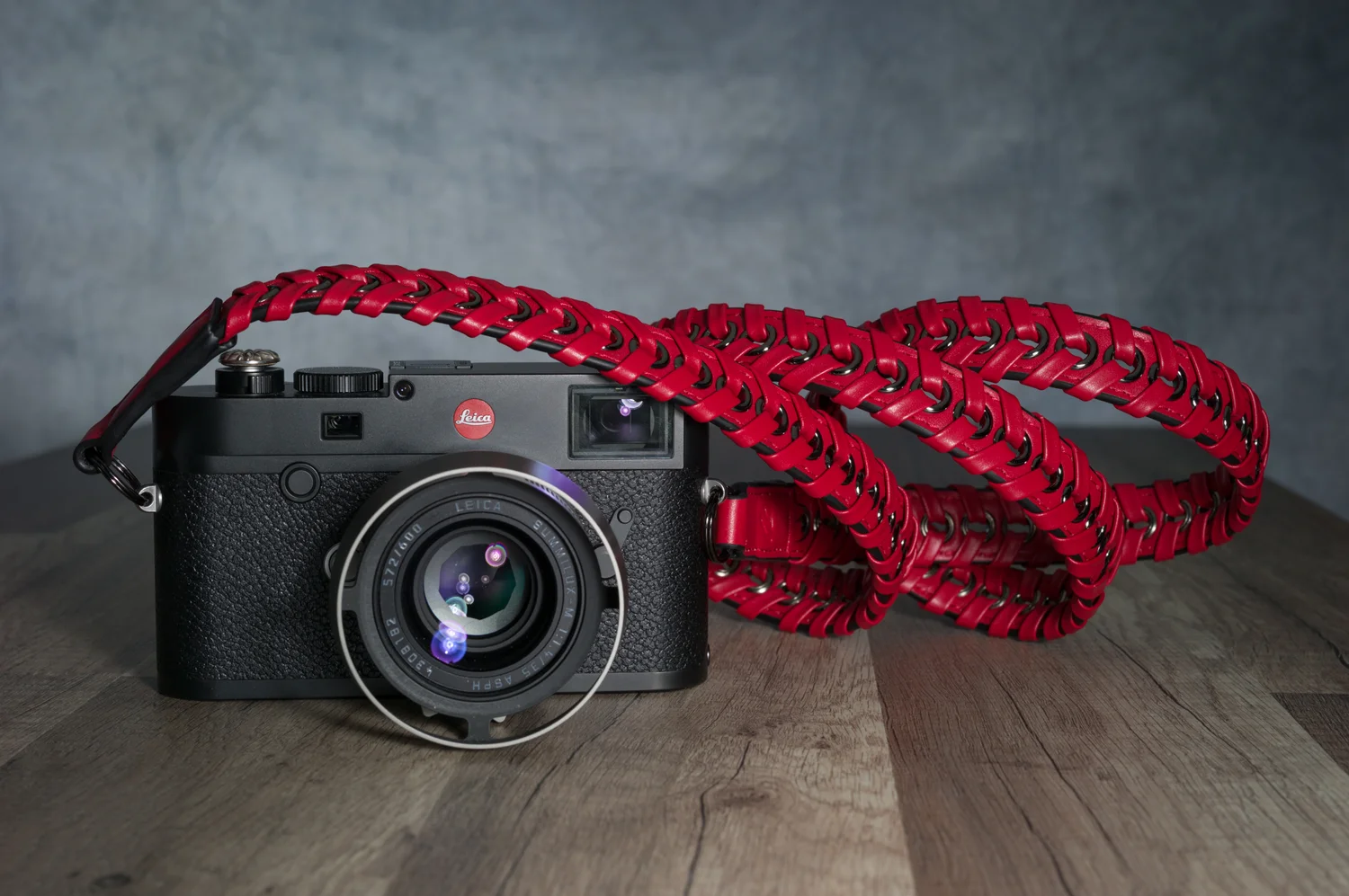 Vi Vante Ascari Rosso Leto Napa Leather 47" Camera Strap, image 10