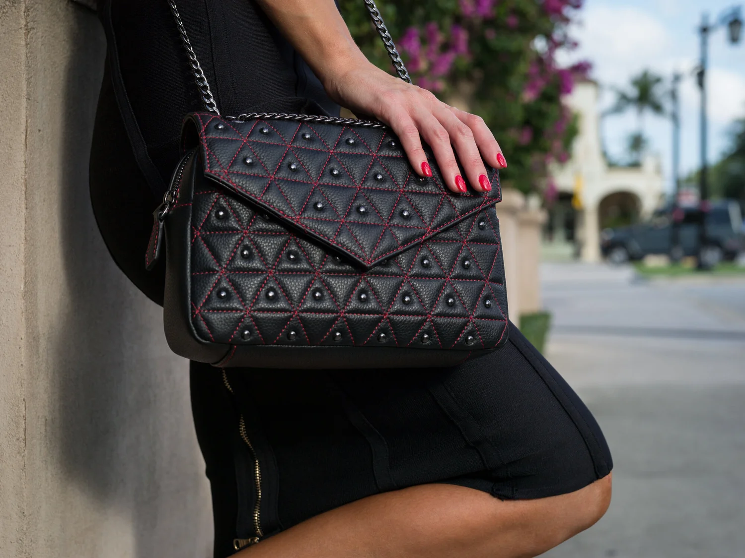 The Vi Vante "Crush" Quilted Leather Ladies Purse Handbag, image 12