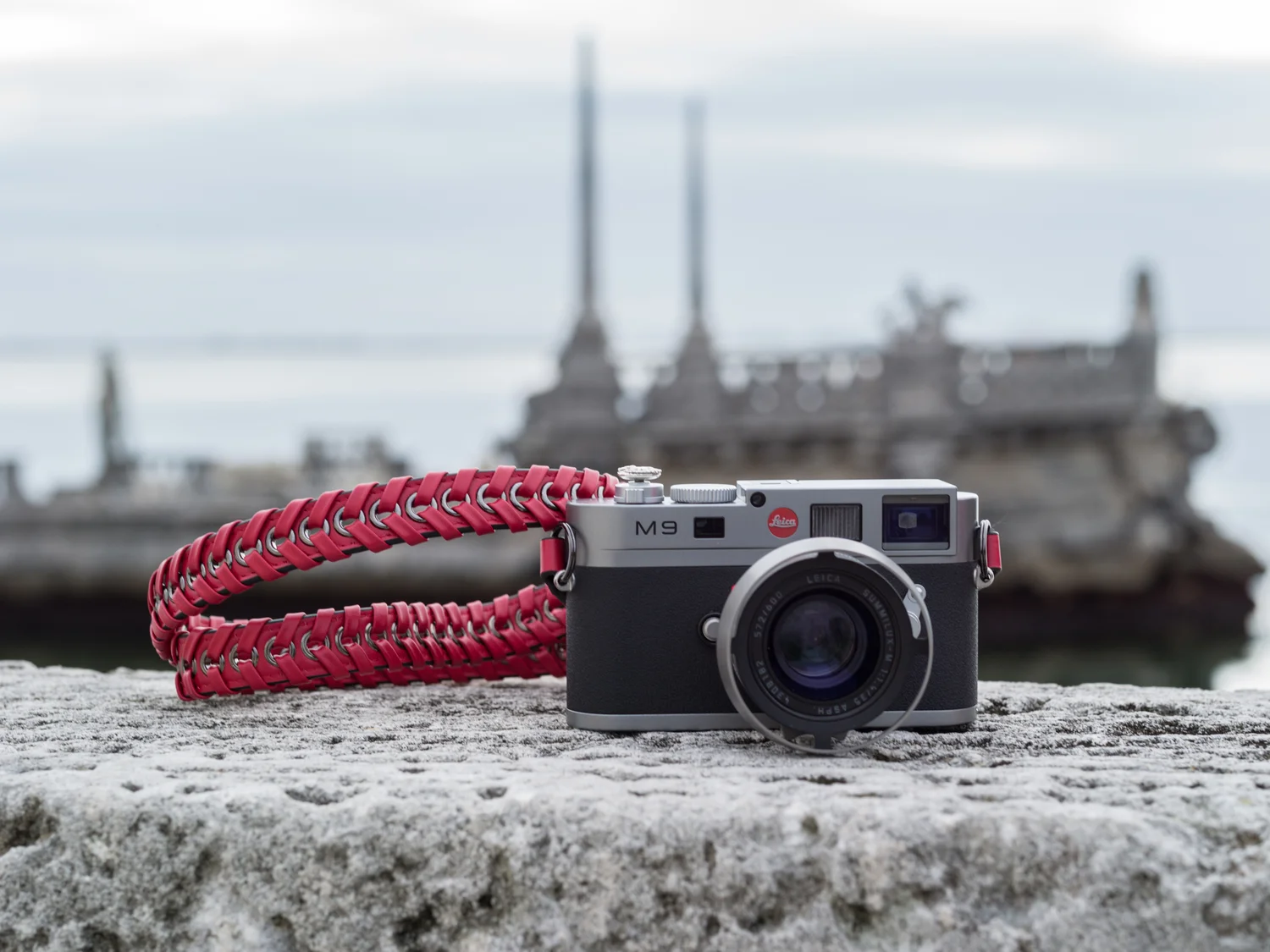 Vi Vante Ascari Rosso Leto Napa Leather 47" Camera Strap, image 9