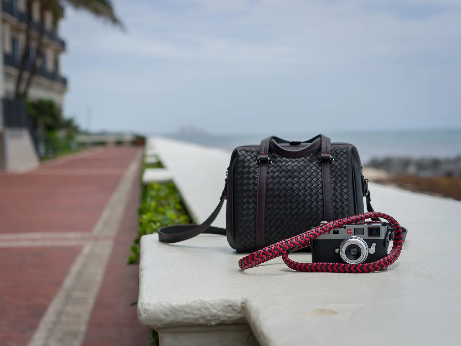 Vi Vante Matador "Phoenix" Red and Black Braided Leather Camera Strap, image 8