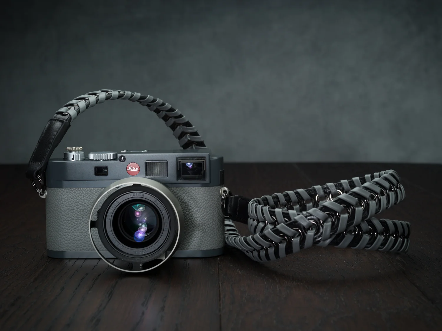Vi Vante Ascari Nardo Gray Napa Leather 47" Camera Strap, image 5