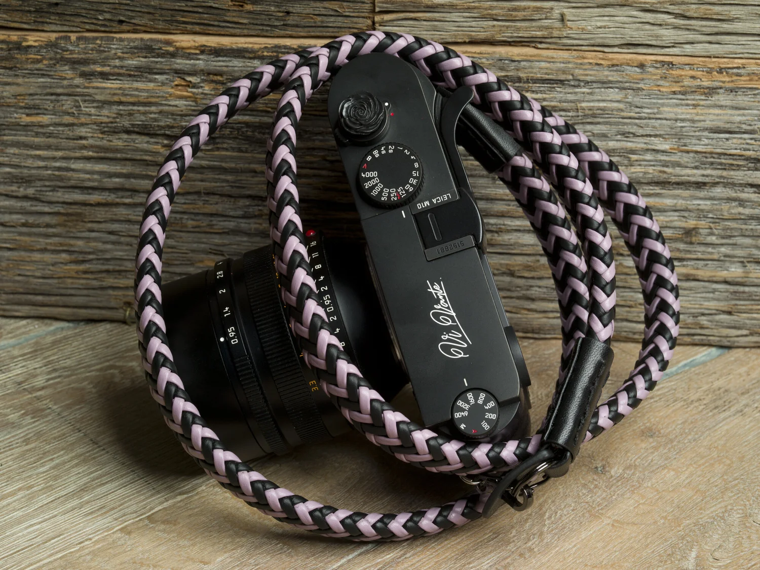 Vi Vante Purple & Black Braided Matador Camera Strap 47"