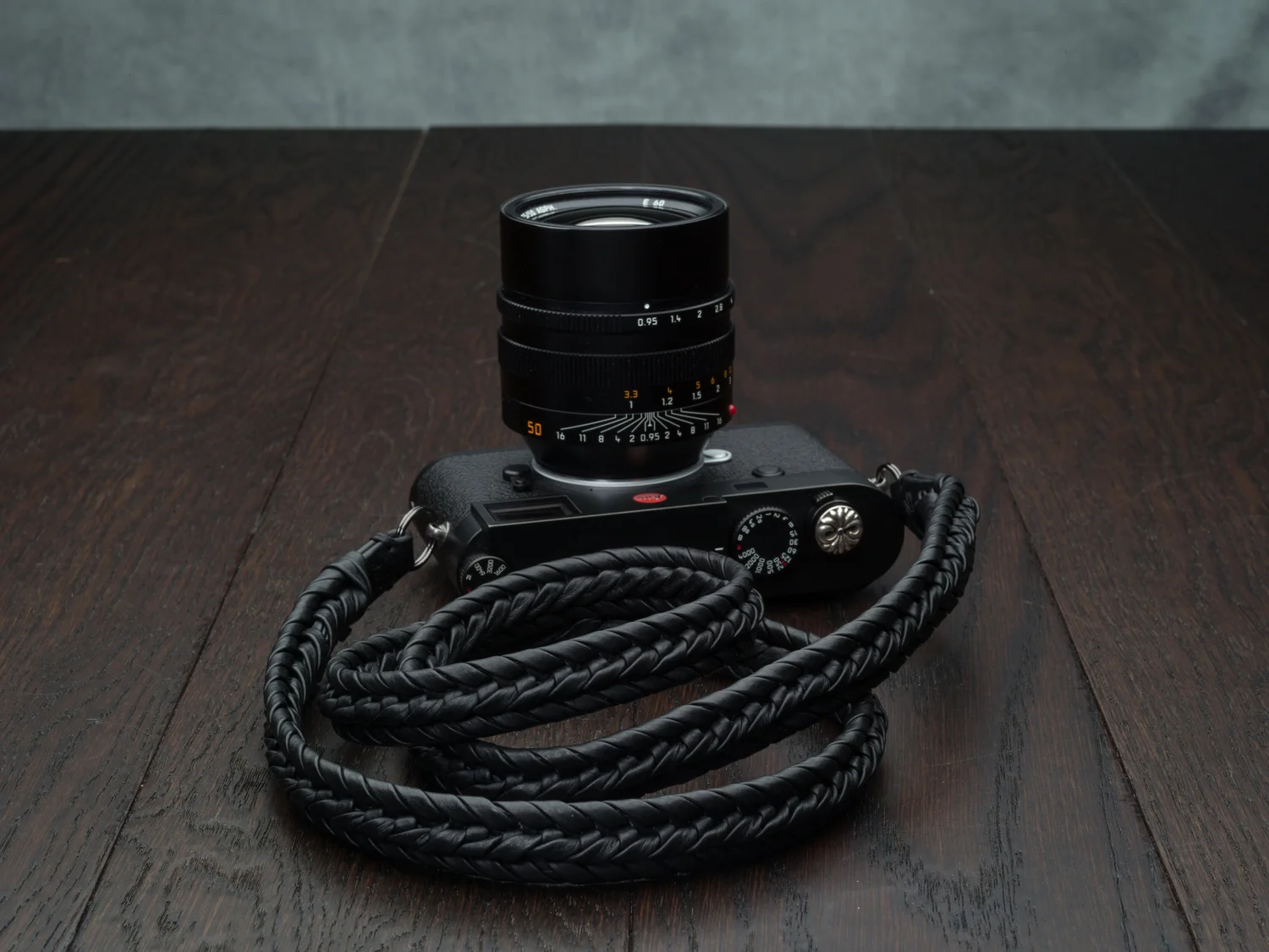 braided leather camera strap black leica m10 Q M240 M9