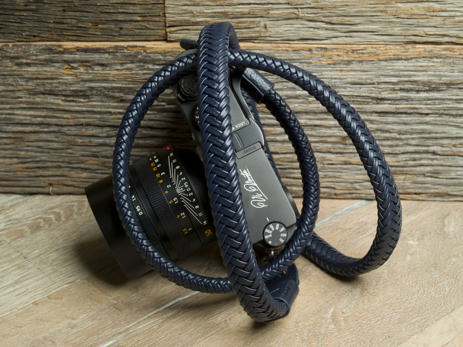 Vi Vante Matador Maritime Blue Limited Edition Leather Camera Strap