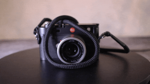 rugged rope camera strap black Leica