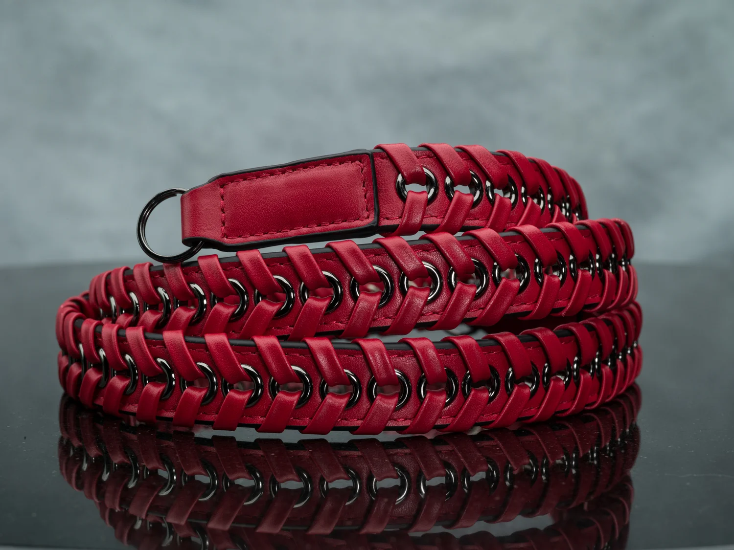 Vi Vante Ascari Rosso Leto Napa Leather 47" Camera Strap, image 5