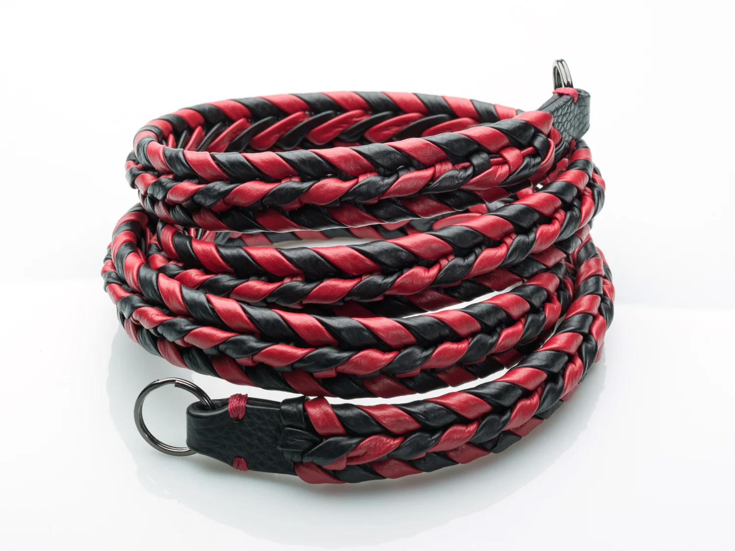 Vi Vante Ultime Phoenix Red Black Braided Leather Camera Strap, image 12