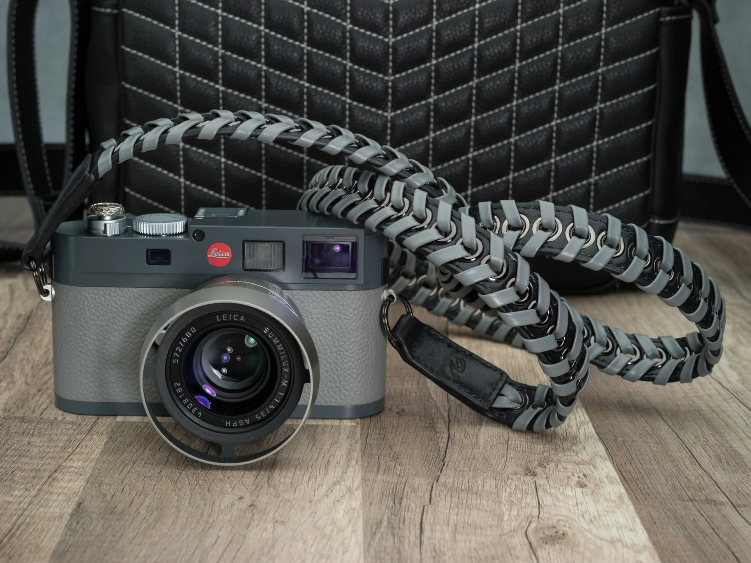Vi Vante Ascari Nardo Gray Napa Leather 47" Camera Strap, image 9
