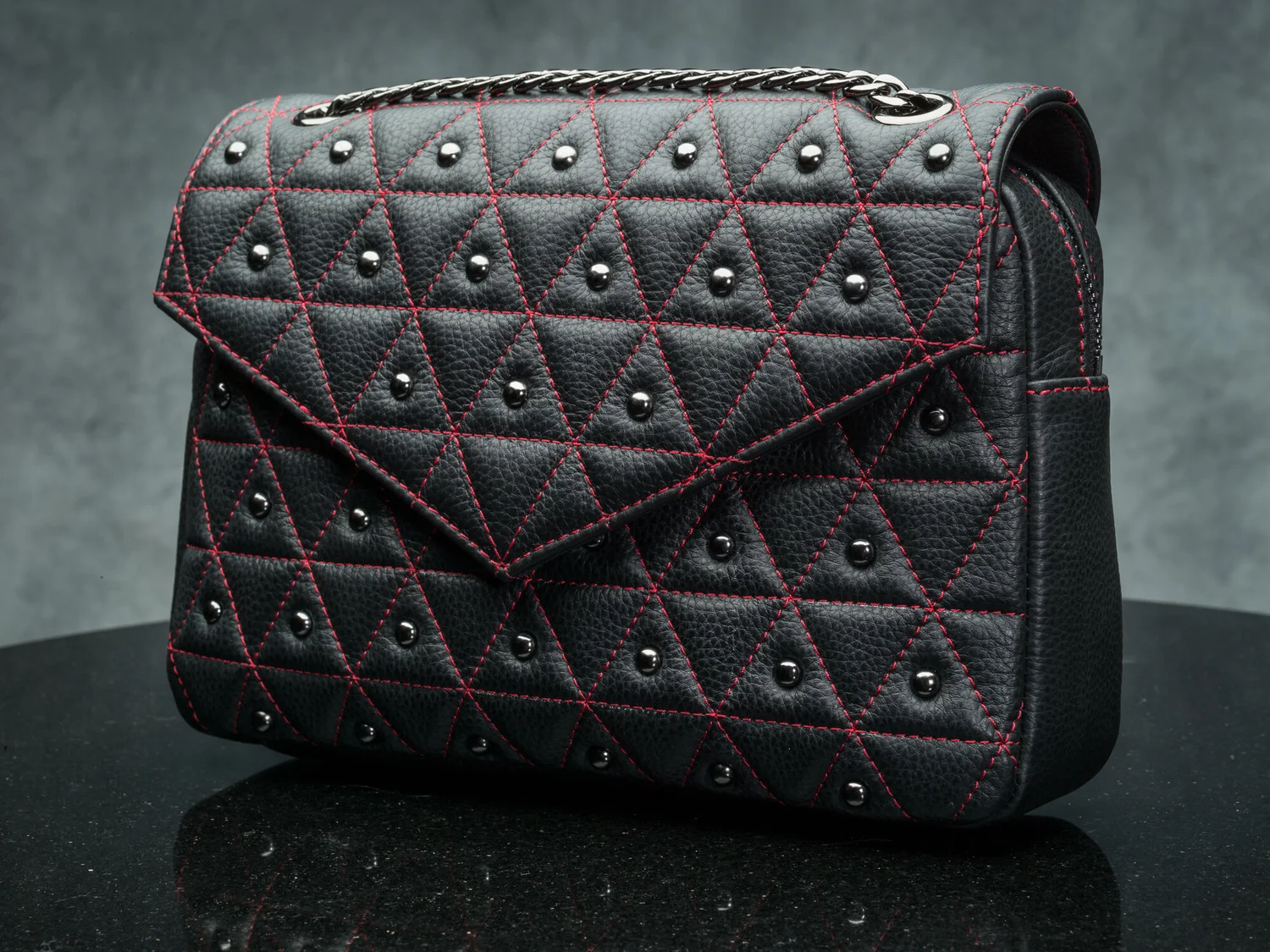 The Vi Vante "Crush" Quilted Leather Ladies Purse Handbag, image 6