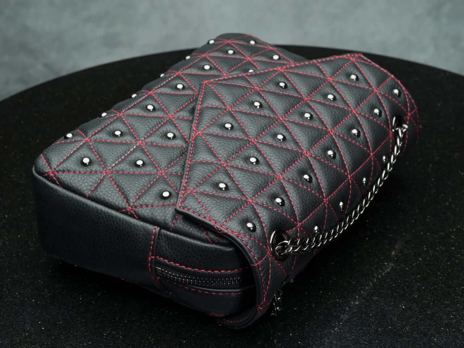 The Vi Vante "Crush" Quilted Leather Ladies Purse Handbag, image 5