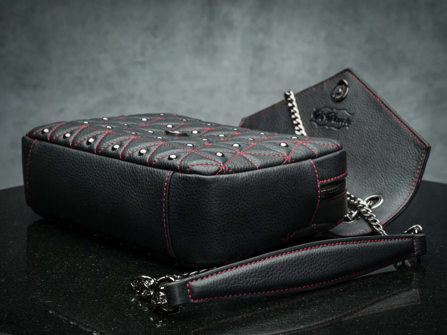 The Vi Vante "Crush" Quilted Leather Ladies Purse Handbag, image 3