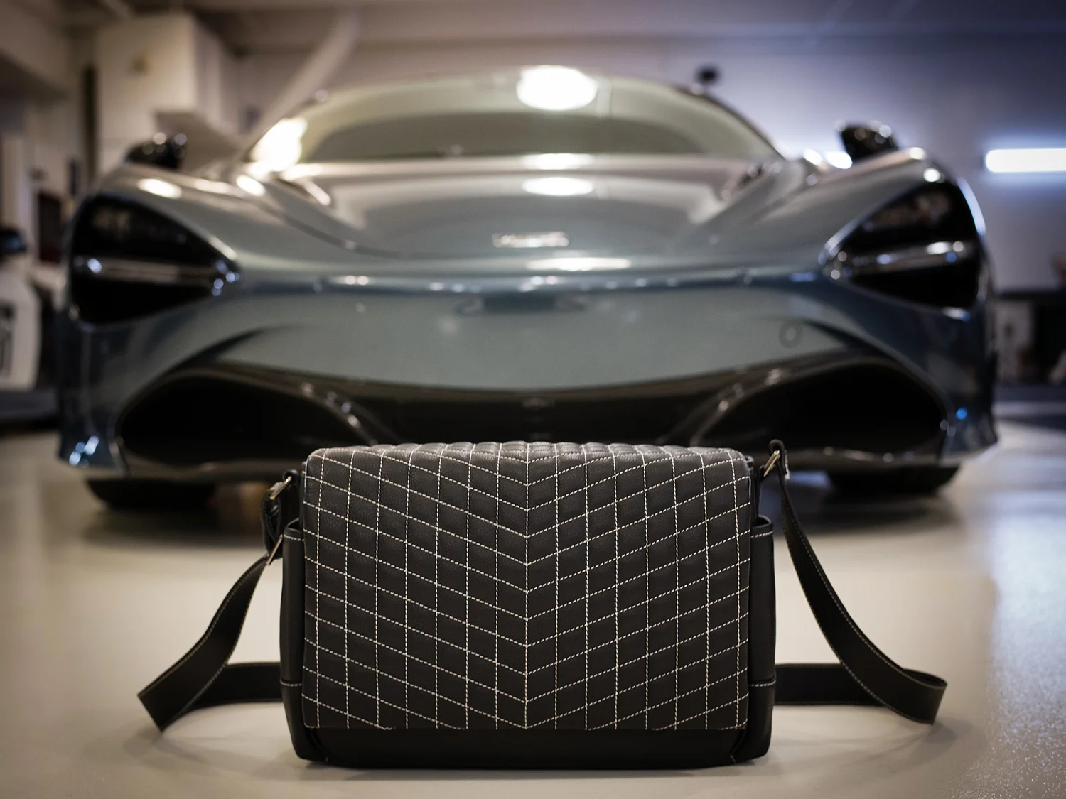 Vi Vante Quilted Leather Designer Camera Bag Luxury Design Leica Camera McLaren