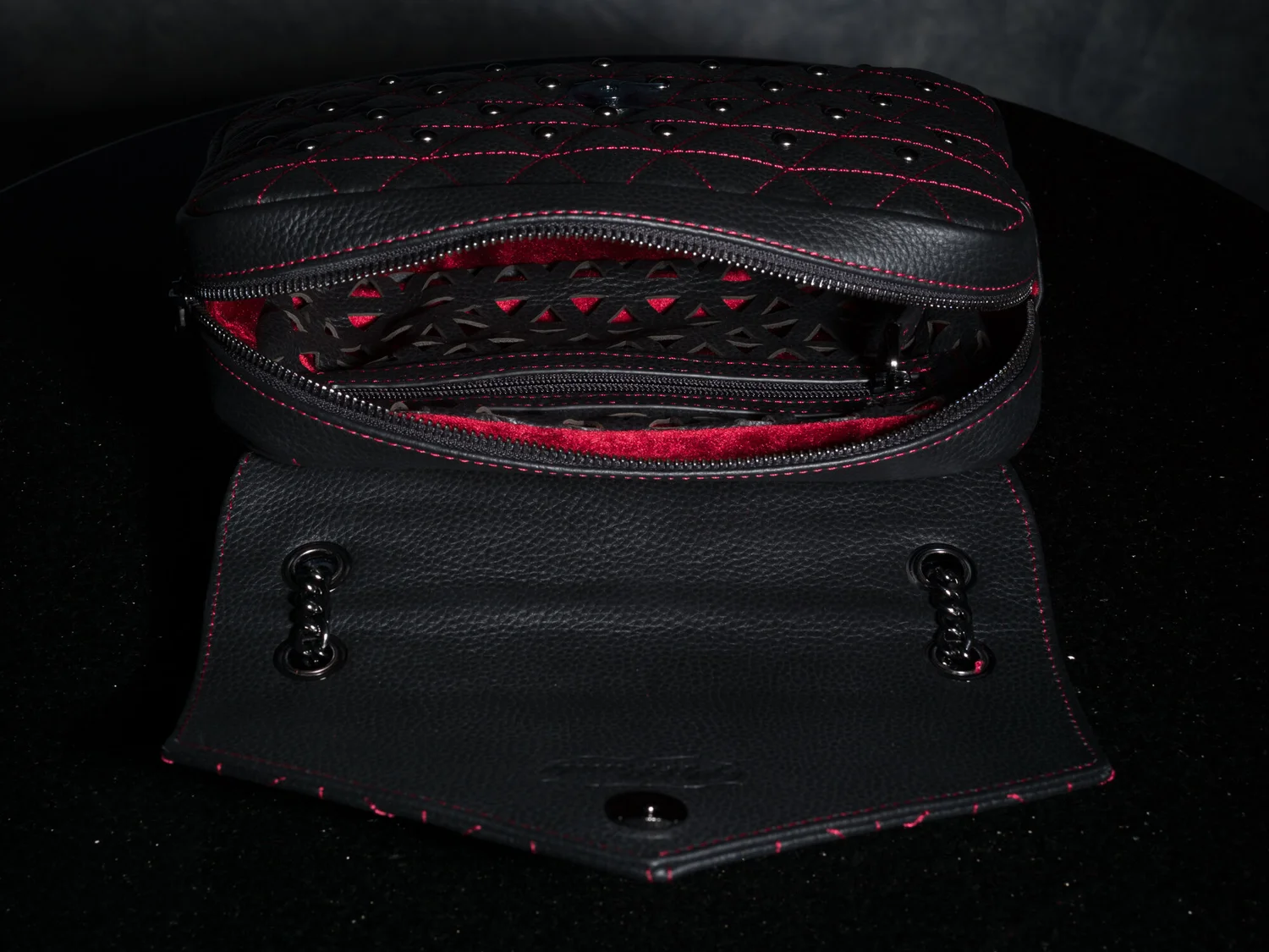 The Vi Vante "Crush" Quilted Leather Ladies Purse Handbag, image 9