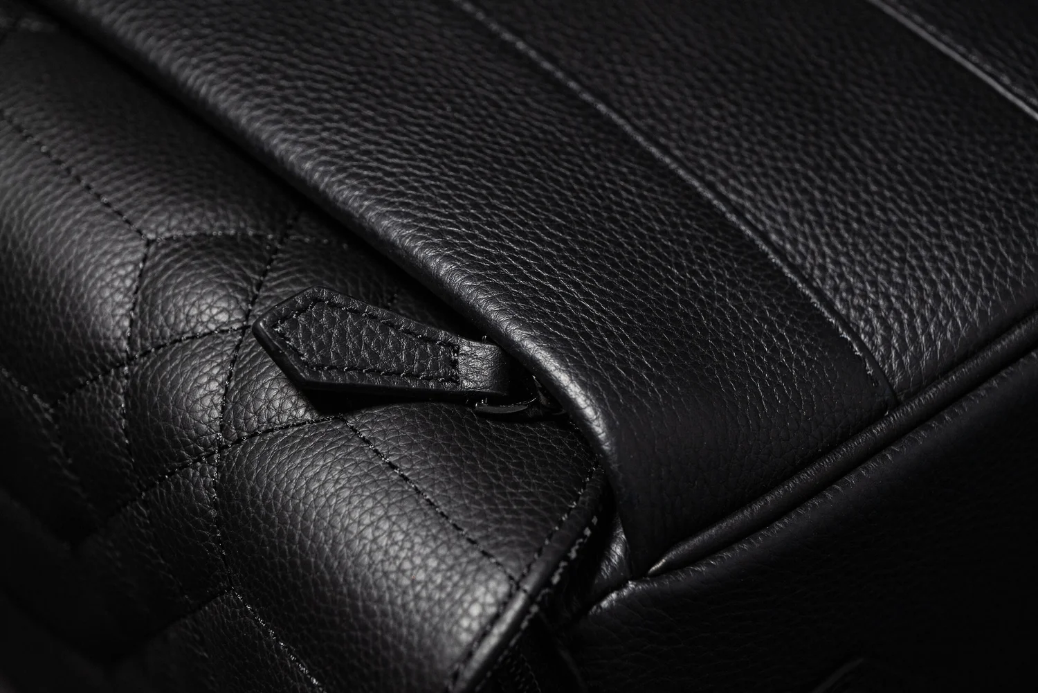 luxury designer black quilted leather camera bag