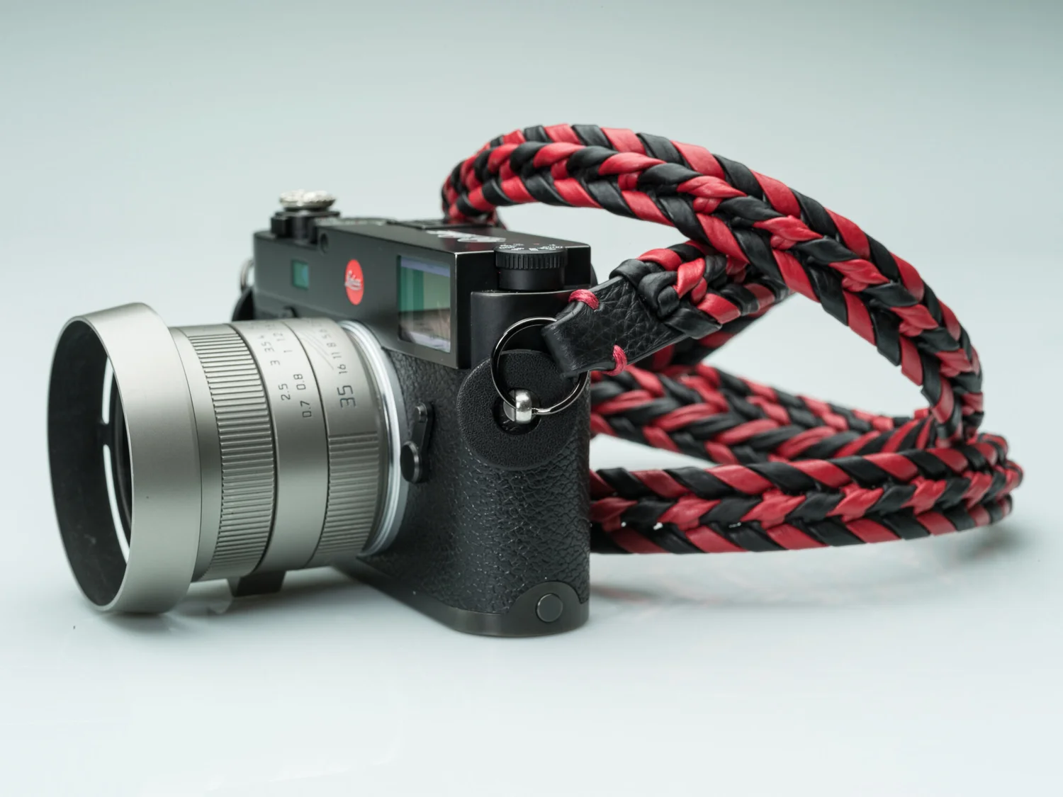 Leica camera side protection circles leather