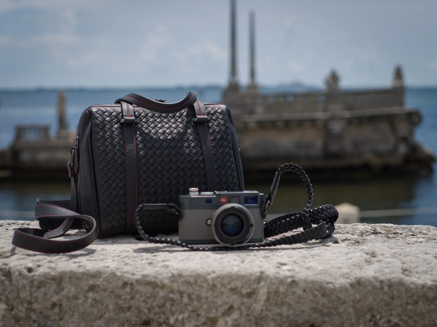 Lambskin Leather Braided Camera Strap