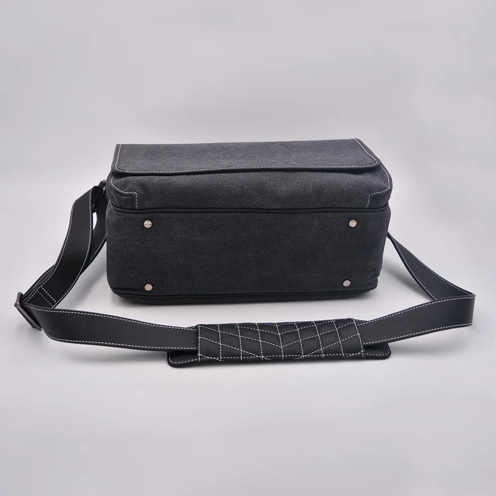Vi Vante "Daily Driver" Full Size Waxed Canvas and Leather Bag, image 14